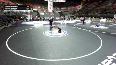 113 lbs Cons. Sub-semis - Joshua Ortega, Evergreen Valley Wrestling Club vs Leonardo Olaes, American Canyon High School Wreslting