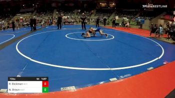 73 lbs Quarterfinal - Revin Dickman, The Compound Indy vs Nathan Braun, Buxton