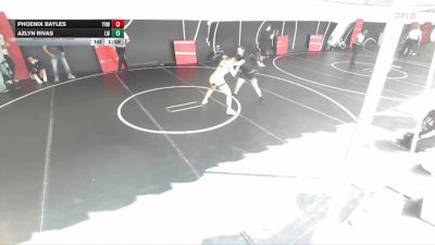 140 lbs Quarterfinal - Phoenix Bayles, Yucca Valley Wrestling vs Azlyn Rivas, Live Wire