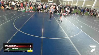 105 lbs Cons. Round 2 - Kaia Johnson, GC Junior Wrestling Club vs Cozette Jordan, Ravage