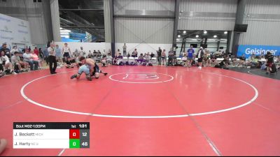 175 lbs Rr Rnd 4 - John Beckett, Michigan Premeir Gold vs Jack Harty, NC United