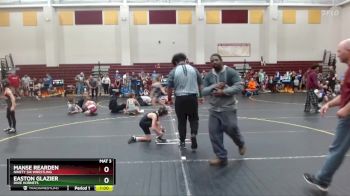 64 lbs Round 3 - Easton Glazier, Dixie Hornets vs Manse Rearden, Ninety Six Wrestling