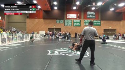 141 lbs Cons. Round 3 - Ethan Gonzalez, Rio Hondo College vs Isreal Flores, San Joaquin Delta College