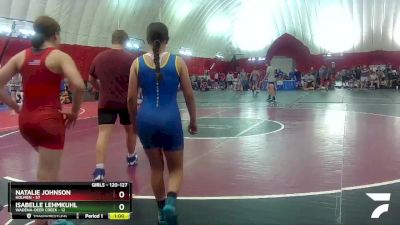 120-127 lbs Round 2 - Isabelle Lehmkuhl, Wadena-Deer Creek vs Natalie Johnson, Holmen