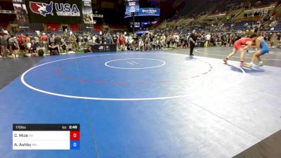 170 lbs Cons 64 #2 - Carson Mize, Ohio vs Apollo Ashby, Minnesota