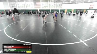 165 lbs Quarterfinal - Izzy Moreno, Northern Iowa vs Cory Peterson, McKendree University