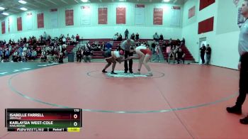 170 lbs 3rd Place Match - Karlaysia West-Cole, Marlington vs Isabelle Farrell, Orrville