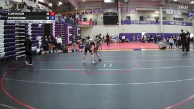 124 lbs Cons. Semi - Allie Dillon, Ottawa University vs Peyton Hand, Ottawa University