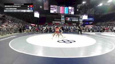 120 lbs Champ. Rd Of 64 - Michelle Kowalsky, GA vs Ava Ebrahimi, CA