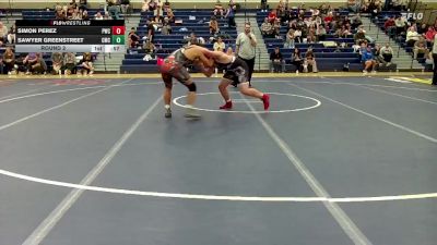 163-170 lbs Round 2 - Sawyer Greenstreet, Cornerstone Mat Club vs Simon Perez, Peninsula Wrestling Club