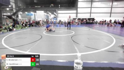 120 lbs Rr Rnd 3 - Chase Brodersen, Apex/Tristate Training Center vs Mason VanAllman, Team Alien Spaceship