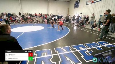 105 lbs Final - Samuel Perez, Grove Takedown Club vs Curtis Barton, Warrior Wrestling Club