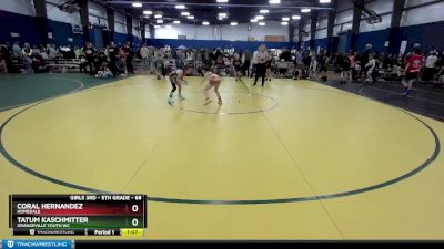 68 lbs Round 3 - Coral Hernandez, Homedale vs Tatum Kaschmitter, Grangeville Youth WC