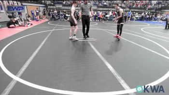 110 lbs Semifinal - Elijah Crane, Midwest City Bombers vs Bradley Davies, Choctaw Ironman Youth Wrestling