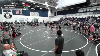 125 lbs Champ. Round 1 - Callie Milstien, Lancers WC vs Sophia Granillo, Villa Park High School