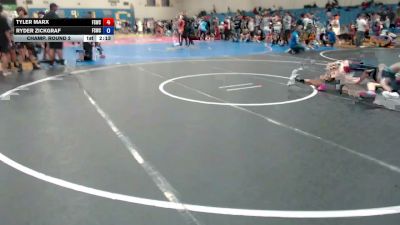 100 lbs Champ. Round 2 - Ryder Zickgraf, Fighting Squirrels Wrestling Club vs Tyler Marx, Fighting Squirrels Wrestling Club