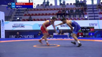 74 kg Repechage #2 - Dzhabrail Gadzhiev, Azerbaijan vs Ismet Ciftci, Turkiye