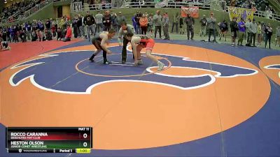 187 lbs Semifinal - Rocco Caranna, Deschutes Mat Club vs Heston Olson, Junior Comet Wrestling