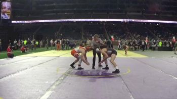 D3-190 lbs Cons. Round 3 - Sam Goethals, Kingsley Area HS vs Davin George, Quincy HS