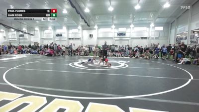 55 lbs Round Robin 1 - Paul Flores, Tri-State Grapplers - EL vs Liam Ross, Alber Athletics - EL