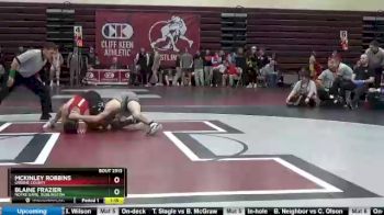 132 lbs 1st Place Match - McKinley Robbins, Greene County vs Blaine Frazier, Notre Dame, Burlington