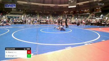 61 lbs Consi Of 8 #2 - Weston Myers, Pawhuska Elks Takedown vs Demitri Strange, Woodland Wrestling Club