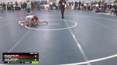 80 lbs Cons. Round 2 - Dylan Phillips, Laingsburg vs Crue Hatchell, SouthSide Outlaws