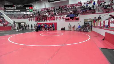 HS 125 lbs Cons. Round 5 - Bex Dewey-Benda, PIEDMONT vs Jalaina Lang, MOORE