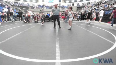 61 lbs Rr Rnd 2 - Easton Smith, Kingfisher YellowJackets vs Garrett Doyle, Cowboy Wrestling Club