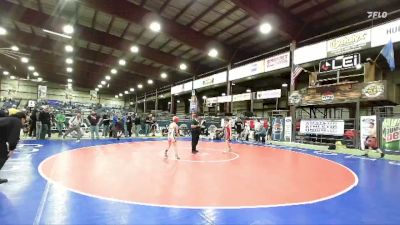 85 lbs Quarterfinal - Brock Hysell, Yankton Bucks vs Slade Stout, Stanley Wrestling Club