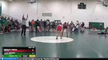 132 lbs Cons. Round 2 - Brinley Green, Rawlins vs Alex Brown, Jackson Hole
