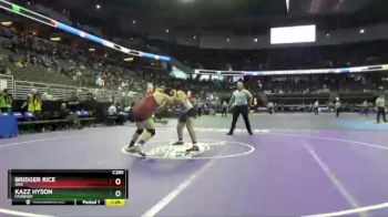 Quarterfinal - Bridger Rice, Ord vs Kazz Hyson, Fairbury