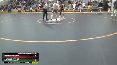 JV-3 lbs Round 1 - Brayden Swearinger, Cedar Rapids Kennedy vs Cooper Powell, Clear Creek-Amana