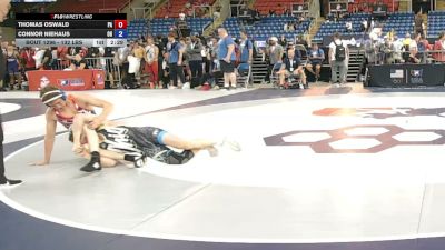 132 lbs Cons. Sub-rd Of 64 - Thomas Oswald, Pennsylvania vs Connor Niehaus, Ohio