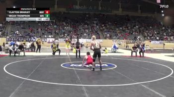 157 lbs Champ. Round 2 - Micah Thompson, Boyle County vs Clayton Bradley, Montgomery County