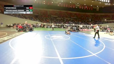 5A Boys 132 lbs Champ. Round 1 - Brayden Rangel-Giesking, Bend Boys vs Ethan Regas, Thurston Boys