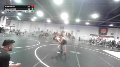 132 lbs Consolation - Royal Craig, Ftcc vs Elijah Butler, California Grapplers