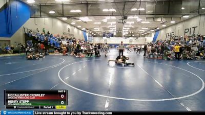 160 lbs Cons. Round 4 - McCallister Crowley, Cougars Wrestling Club vs Henry Stepp, Alta Wings Wrestling