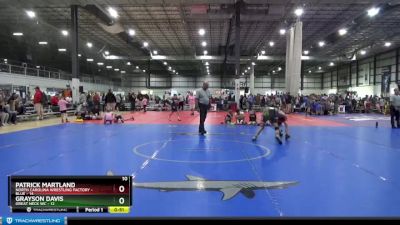 85 lbs Round 1 (4 Team) - Grayson Davis, GREAT NECK WC vs PATRICK MARTLAND, NORTH CAROLINA WRESTLING FACTORY - BLUE