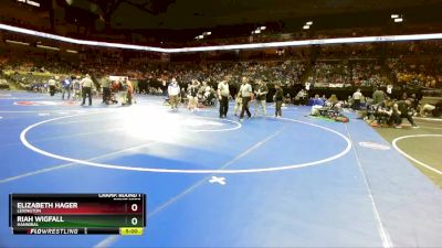 130 Class 1 lbs Champ. Round 1 - Elizabeth Hager, Lexington vs Riah Wigfall, Hannibal