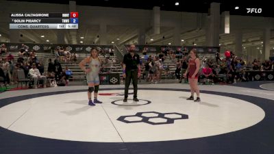 68 kg Cons. Quarters - Alissa Caltagirone, NMU-NTS vs Solin Piearcy, Titan Mercury Wrestling Club (TMWC)