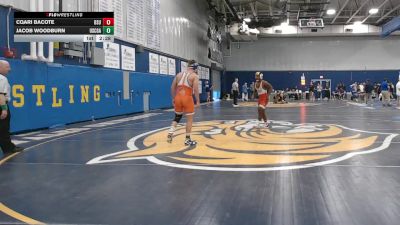 157 lbs Semifinal - Cqari Bacote, Bridgewater State vs Jacob Woodburn, Coast Guard