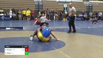 174 lbs Consi Of 16 #2 - Kaeden Berger, Unrostered vs Carson Miller, Pittsburgh