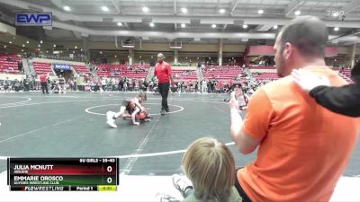 35-40 lbs Cons. Semi - Emmarie Orosco, Ulysses Wrestling Club vs Julia McNutt, Abilene