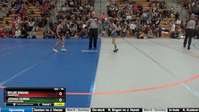 75 lbs Cons. Round 3 - Rylee Engan, Minnesota vs Josiah Hursh, Northwestern