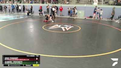 102 lbs Round 2 - Gabriel Crockett, Pioneer Grappling Academy vs Jens Fonkert, Dillingham Wolverine Wrestling Club