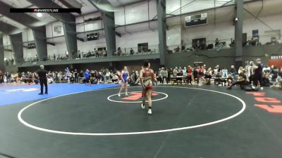 Junior Girls FS - 115 lbs Champ. Round 2 - Jazmine Turner, CA vs Kylee Knudsen, NV