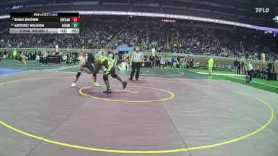 D1-215 lbs Cons. Round 2 - Artero Wilson, North Farmington HS vs Evan Brown, Hartland HS