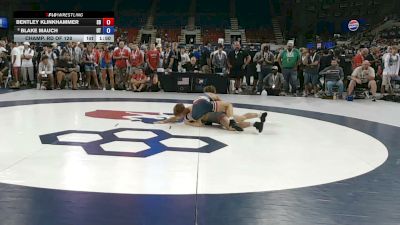120 lbs Champ. Rd Of 128 - Bentley Klinkhammer, South Dakota vs Blake Mauch, Utah