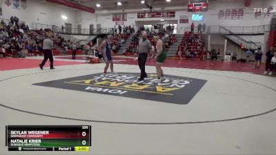 235 lbs Quarterfinal - Skylar Wegener, Northeast Community vs Natalie Krier, Dubuque Hempstead